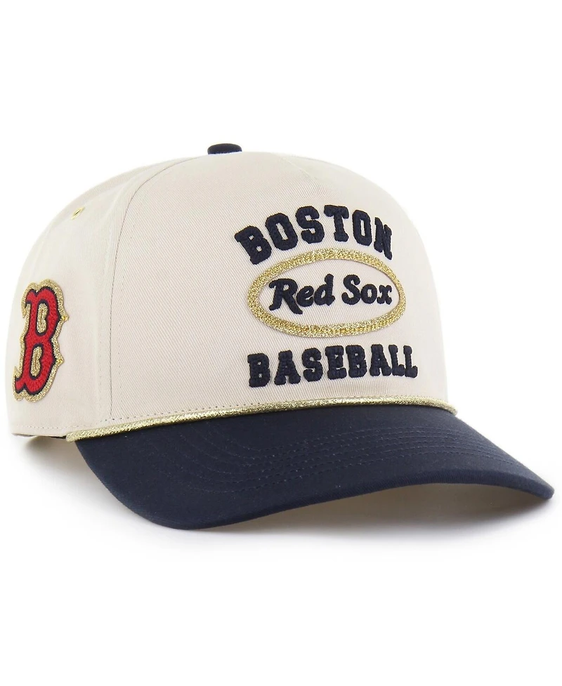 Stoney Clover Lane X '47 Brand Men's Natural/Navy Boston Red Sox Glitter Rope Hitch Adjustable Hat