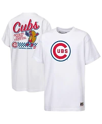 Mitchell & Ness Big Boys and Girls White Chicago Cubs Cooperstown Concession T-Shirt