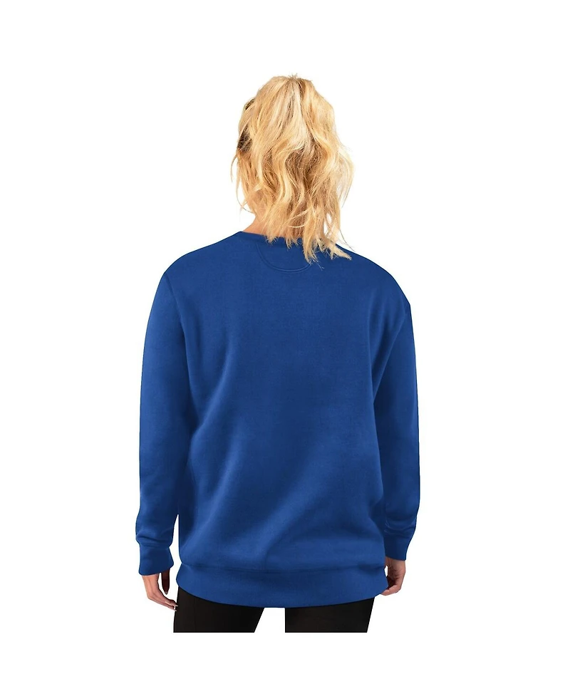 Starter Women's Royal Los Angeles Dodgers Lace Classic Sweatshirt