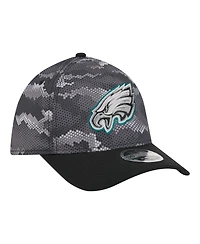 New Era Men's Black Philadelphia Eagles Camo A-Frame 39THIRTY Flex Hat