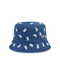 New Era Women's Boston Red Sox Denim Micro Bucket Hat