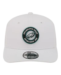 New Era Men's White Philadelphia Eagles Coolera 9SEVENTY Adjustable Hat