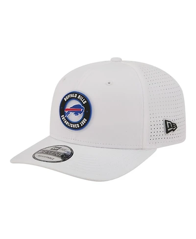 New Era Men's White Buffalo Bills Coolera 9SEVENTY Adjustable Hat