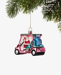 Holiday Lane Eclectic Charms Santa's Golf Cart Ornament, Macy's Exclusive