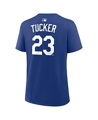 Nike Women's Kyle Tucker Royal Los Angeles Dodgers Name and Number T-Shirt
