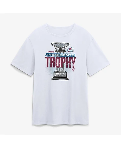 Fanatics Men's White Colorado Avalanche 2026 Presidents' Trophy Winner T-Shirt