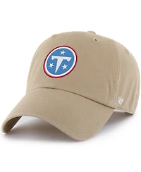 '47 Brand Men's Khaki Tennessee Titans Primary Logo Clean Up Adjustable Hat