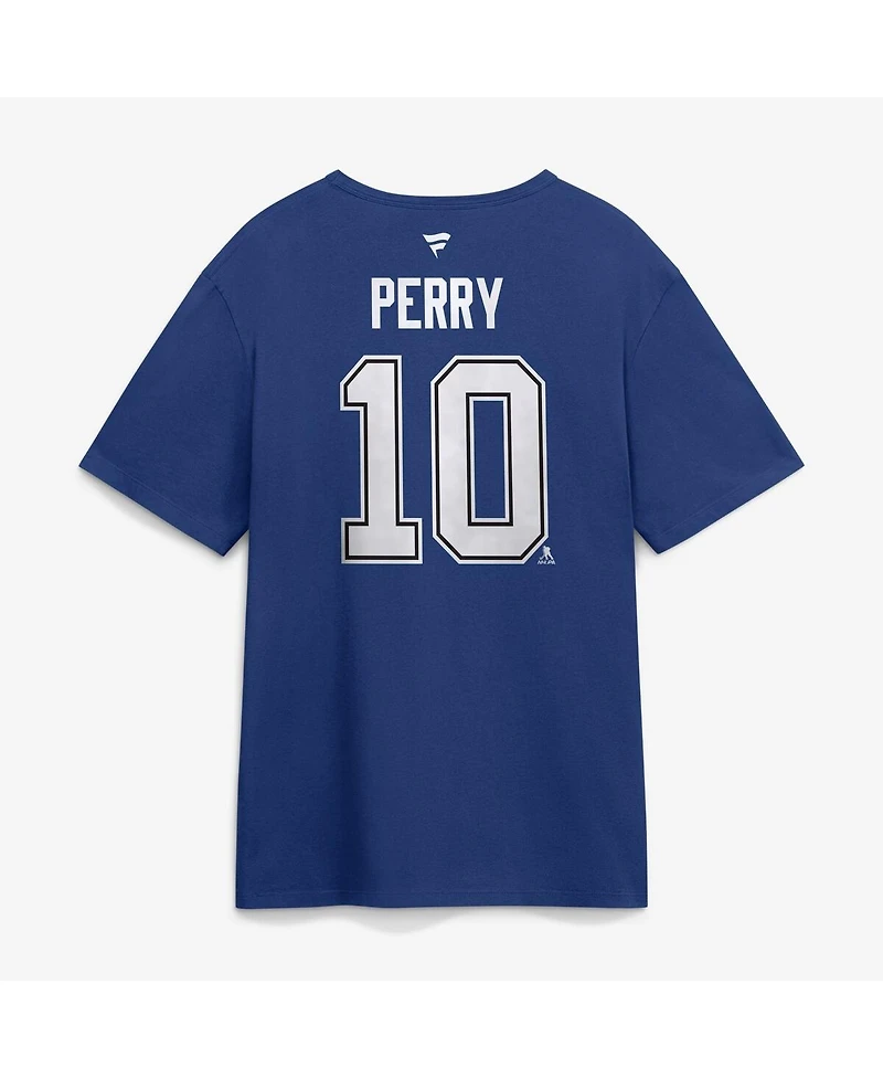 Fanatics Men's Corey Perry Blue Tampa Bay Lightning Authentic Stack Name and Number T-Shirt