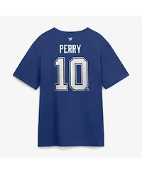 Fanatics Men's Corey Perry Blue Tampa Bay Lightning Authentic Stack Name and Number T-Shirt