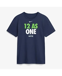 Nike Men's Navy Seattle Seahawks 12 As One T-Shirt