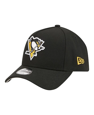 New Era Big Boys and Girls Black Pittsburgh Penguins 9FORTY A-Frame Adjustable Hat
