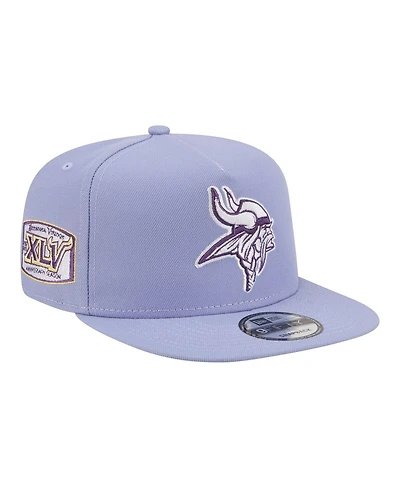 New Era Men's Lavender Minnesota Vikings Bloom A-Frame 9FIFTY Snapback Hat