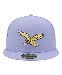 New Era Men's Light Purple Philadelphia Eagles Lavender Bloom 59FIFTY Fitted Hat