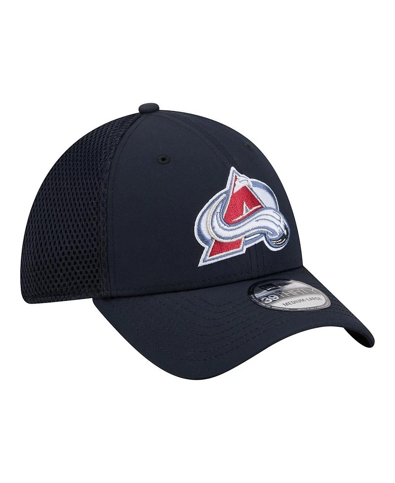 New Era Men's Navy Colorado Avalanche Logo 39THIRTY Flex Hat