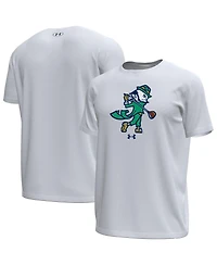 Under Armour Men's White Notre Dame Fighting Irish Golf Leprechaun Tech Stretch T-Shirt