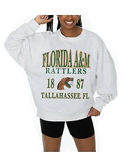 Gameday Couture Women's Ash Florida A&M Rattlers Premium Fleece Pullover Sweatshirt