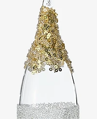 Holiday Lane Gilded Glamour Glass Frosted Finial Ornament, Macy's Exclusive