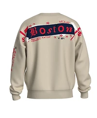 Fanatics Women's Beige Boston Red Sox Graffiti Fleece Sweatshirt