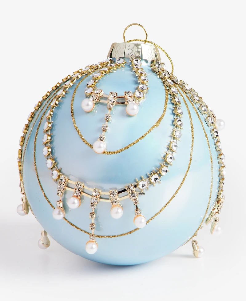 Holiday Lane Gilded Glamour Gems Ball Ornament, Macy's Exclusive