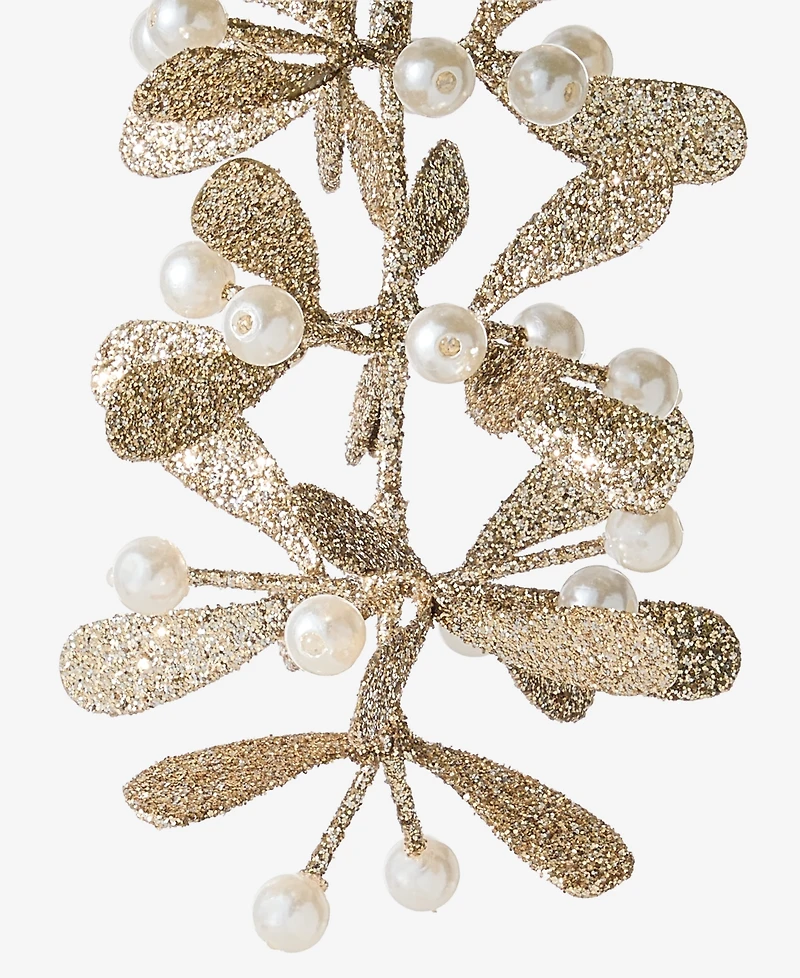 Holiday Lane Gilded Glamour Mistletoe Ornament, Macy's Exclusive