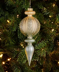 Holiday Lane Gilded Glamour Glass Finial Ornament, Macy's Exclusive