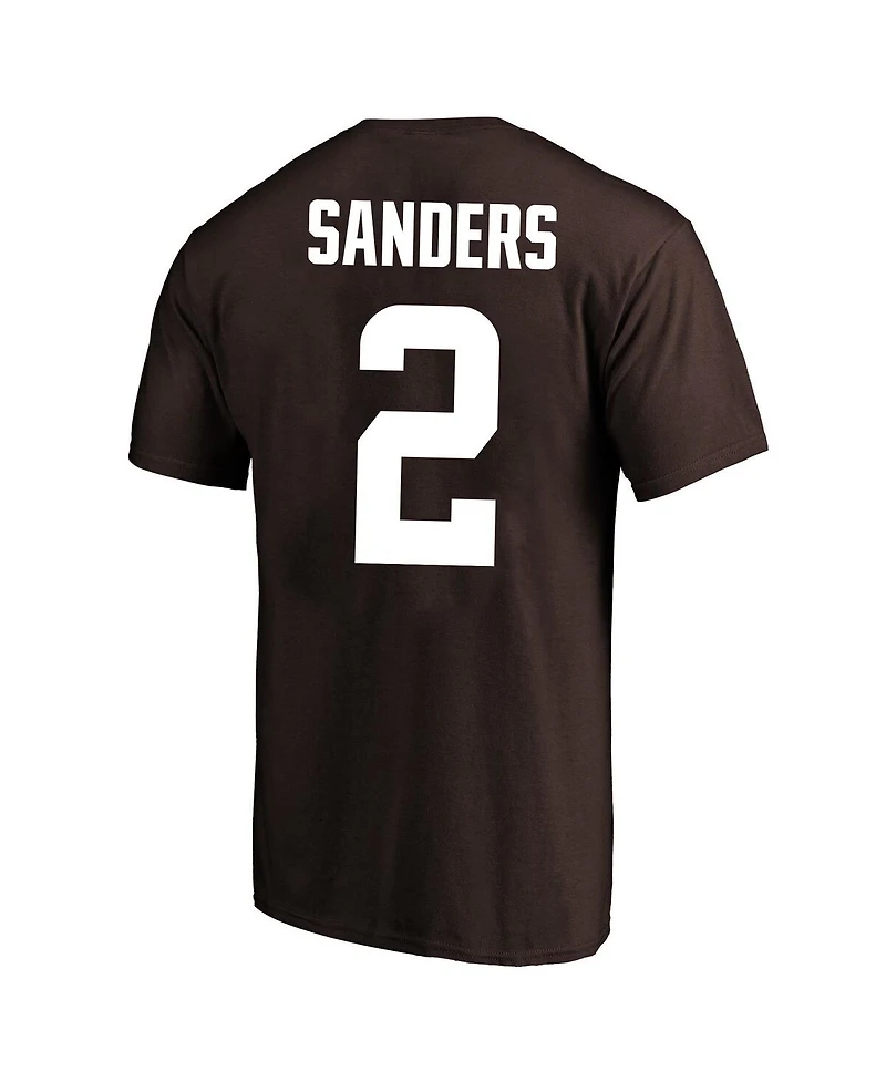 Fanatics Men's Shedeur Sanders Brown Cleveland Browns Big & Tall Name and Number T-Shirt