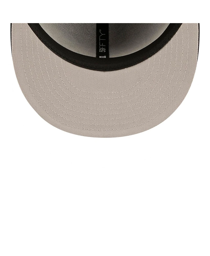 New Era Men's Black San Francisco 49ers 80th Anniversary 59FIFTY Fitted Hat