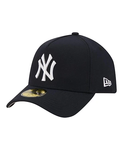 New Era Men's Navy York Yankees A-Frame 59FORTY Fitted Hat