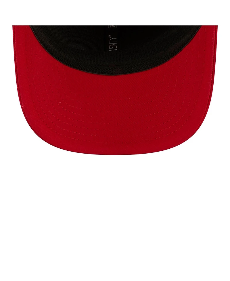 New Era Men's Scarlet San Francisco 49ers 80th Anniversary Script 9SEVENTY Adjustable Hat