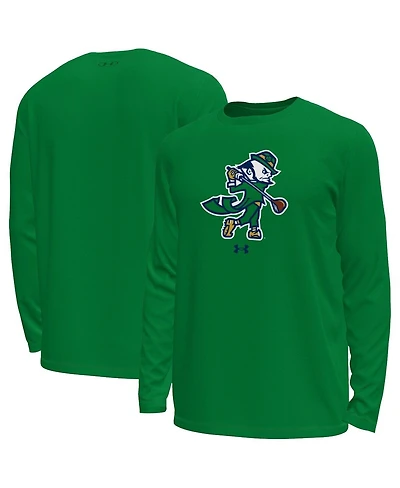 Under Armour Men's Kelly Green Notre Dame Fighting Irish Golf Leprechaun Tech Stretch Long Sleeve T-Shirt