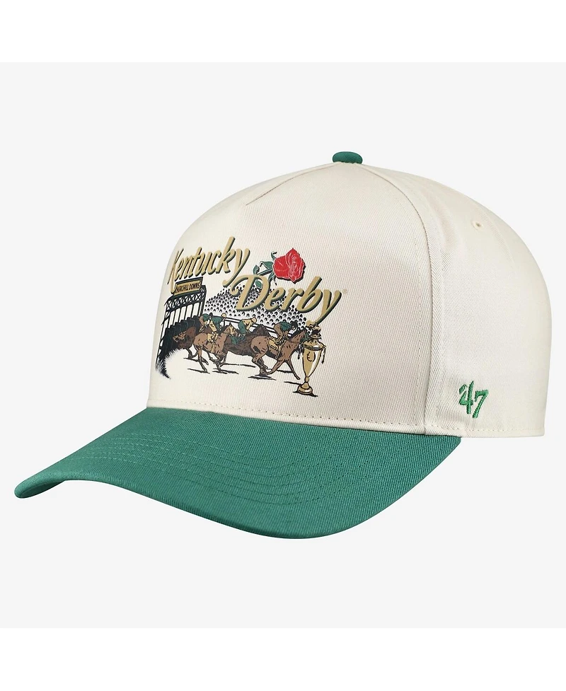 Barstool Golf x '47 Men's and Women's White Kentucky Derby They're Off Hitch Snapback Hat