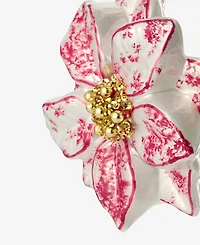 Holiday Lane Holiday Toile Flower Ornament, Macy's Exclusive