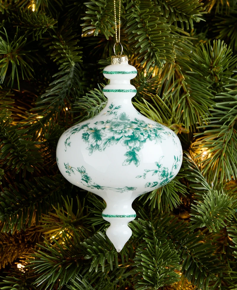 Holiday Lane Holiday Toile Drop Ornament, Macy's Exclusive