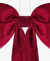 Holiday Lane Holiday Toile Fabric Bow Ornament, Macy's Exclusive
