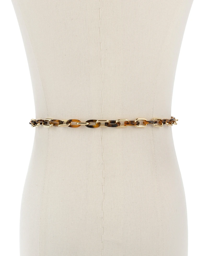 kate spade new york Women's Tort and Metal Chain Belt
