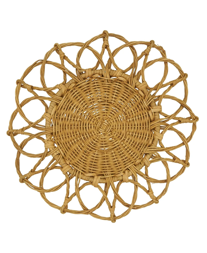 Saro Lifestyle Twisted Rattan Placemats, Set of 4