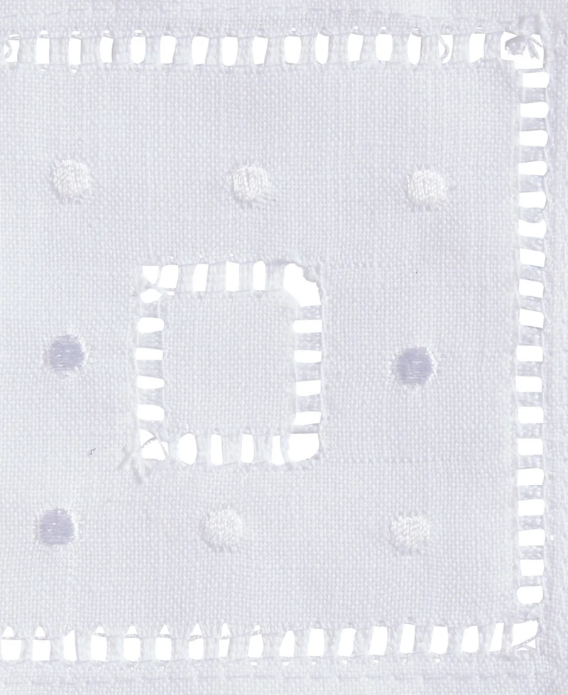 Saro Lifestyle Classic Hemstitch Cocktail Napkins, Set of 12