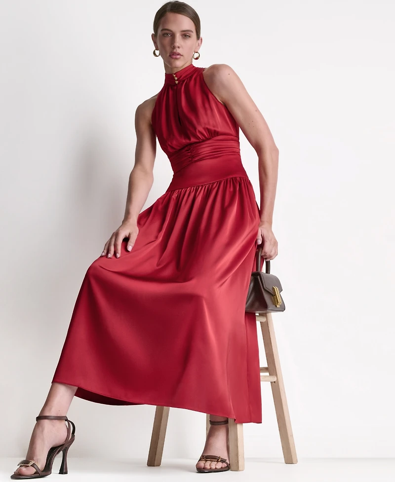 Bcbg Women's Mock Neck Maxi Dress