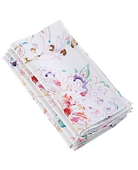 Saro Lifestyle Primavera Printed Floral Napkins, Set of 4