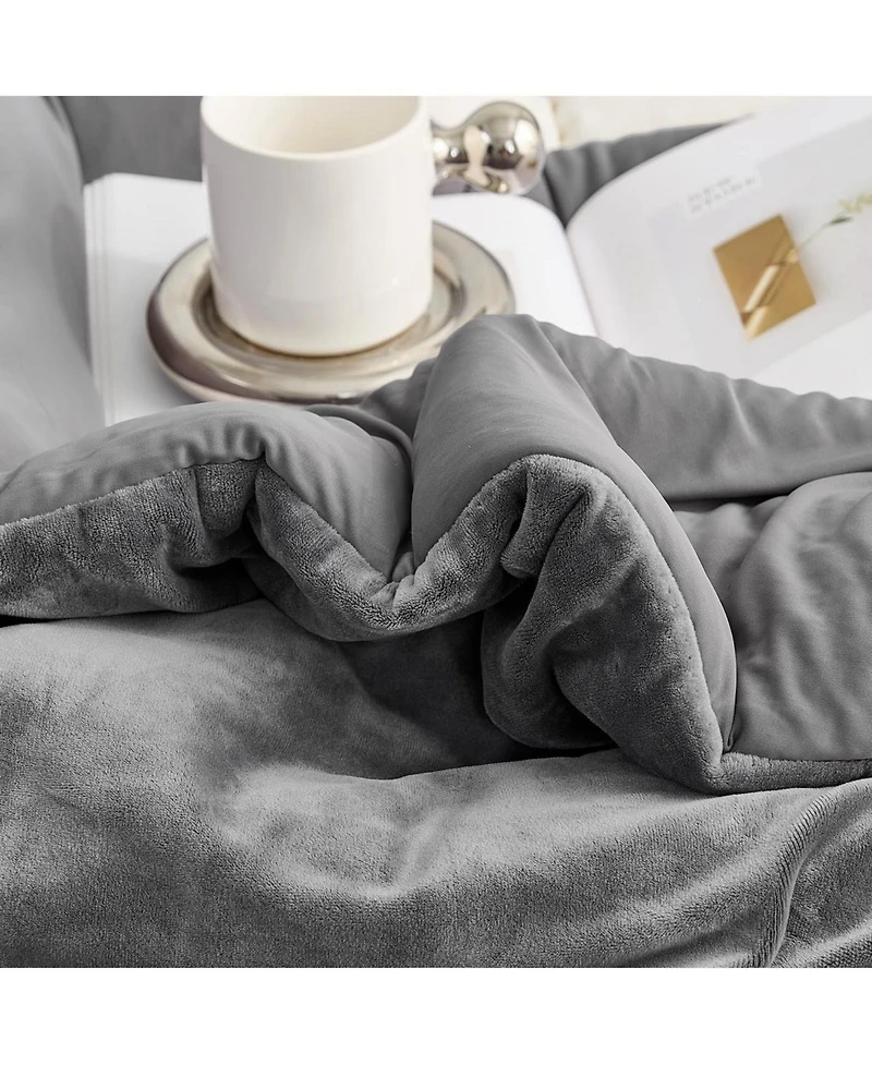 Better Than Anesthesia - Coma Inducer Oversized Comforter Set - Smoked Pearl , Beige/Khaki