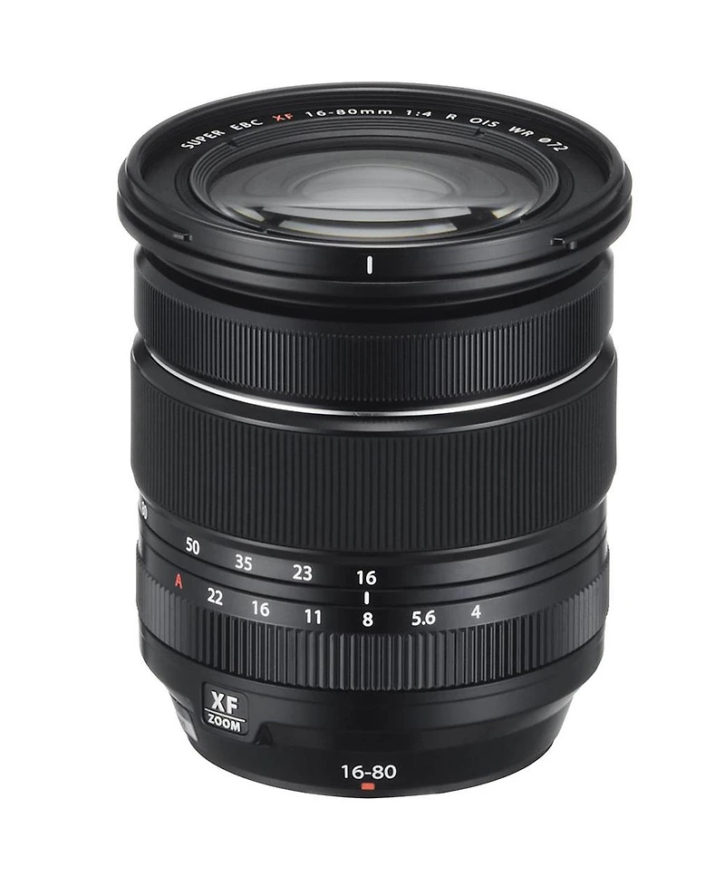 Fujifilm Xf 16-80mm f/4.0 R Ois Wr Lens, Bundle with Slik U8800L 3-Section Aluminum Tripod with Hybrid 3-Way Pan Head, Cleaning Kit, Microfiber Cloth