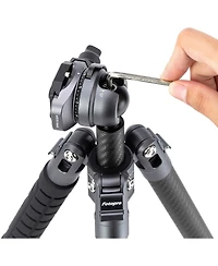 FotoPro X-airfly Video 5-Section Carbon Fiber 2-In-1 Tripod with Ball + Fluid Video Head