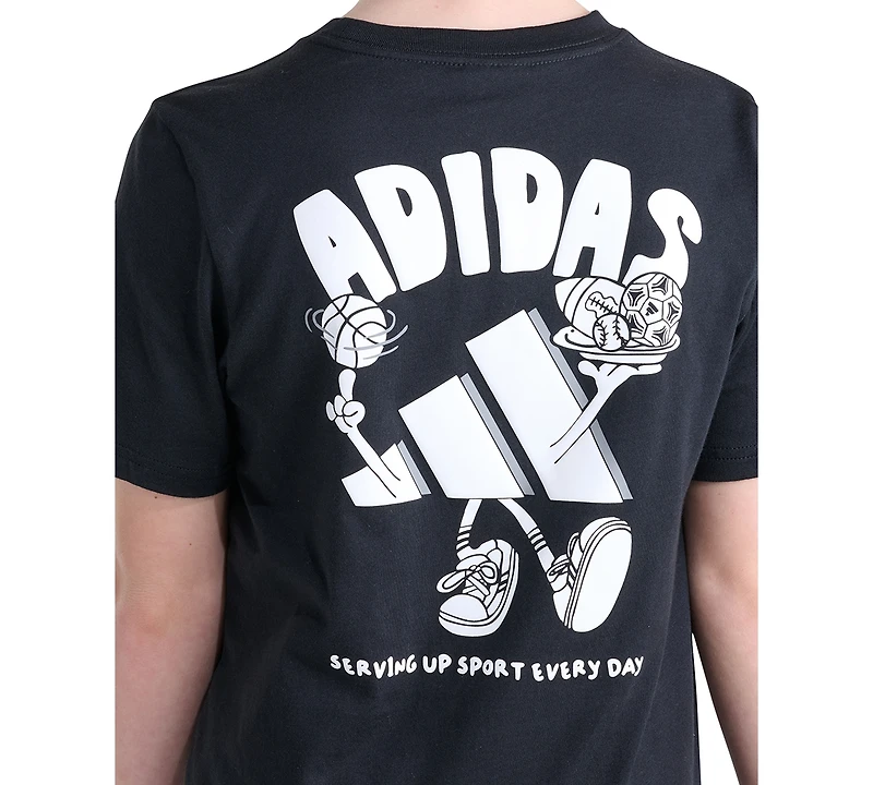adidas Boys' 8-20 Serving Up Sport Short-Sleeve T-Shirt