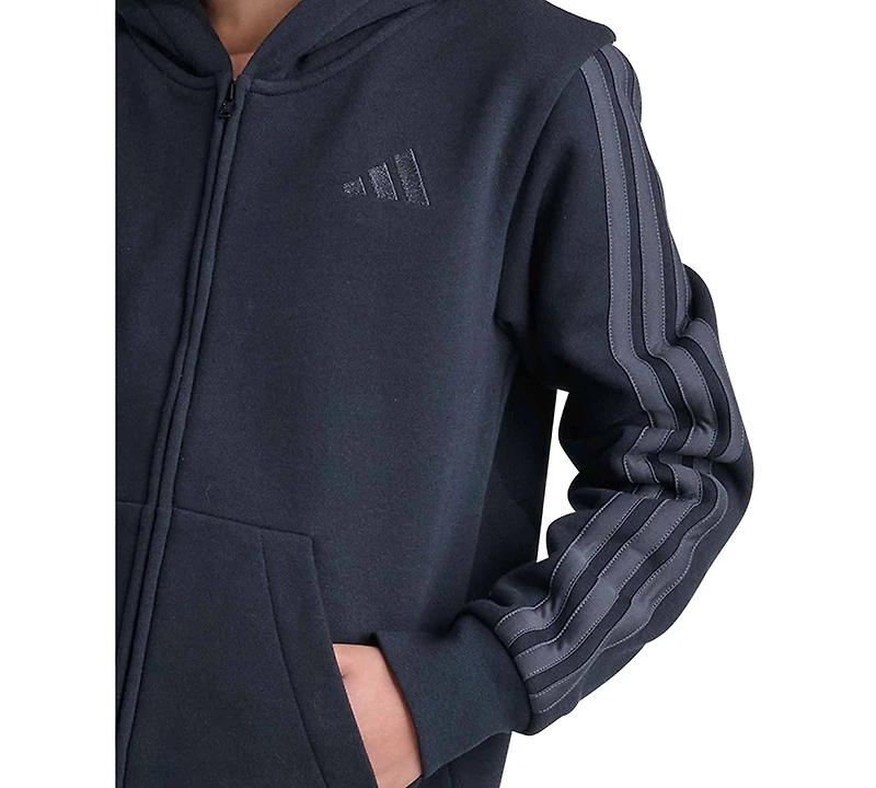 adidas Boys' 8-20 Full-Zip Long-Sleeve Hoodie