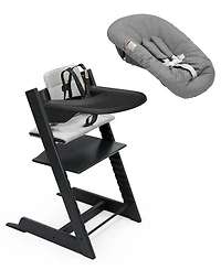 Stokke Baby Tripp Trapp Highchair with Cushion, Tray and Newborn Set