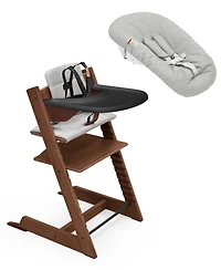 Stokke Baby Tripp Trapp Highchair with Cushion, Tray and Newborn Set