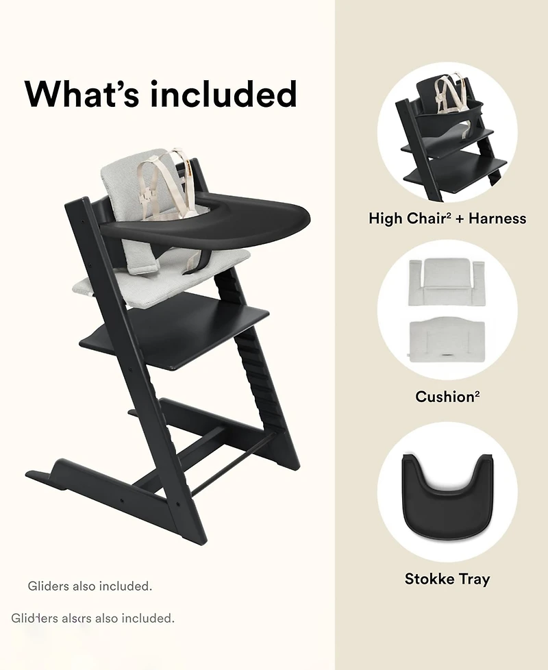Stokke Baby Tripp Trapp Highchair, Cushion and Tray