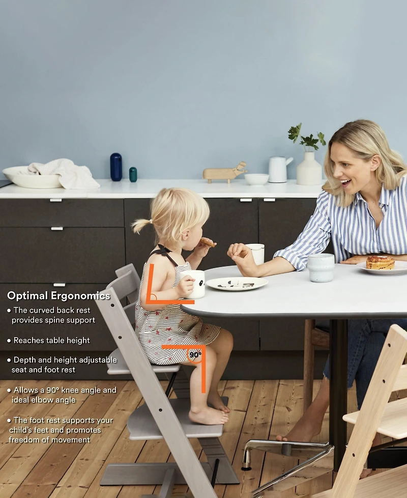 Stokke Baby Tripp Trapp Highchair with Cushion, Tray and Newborn Set
