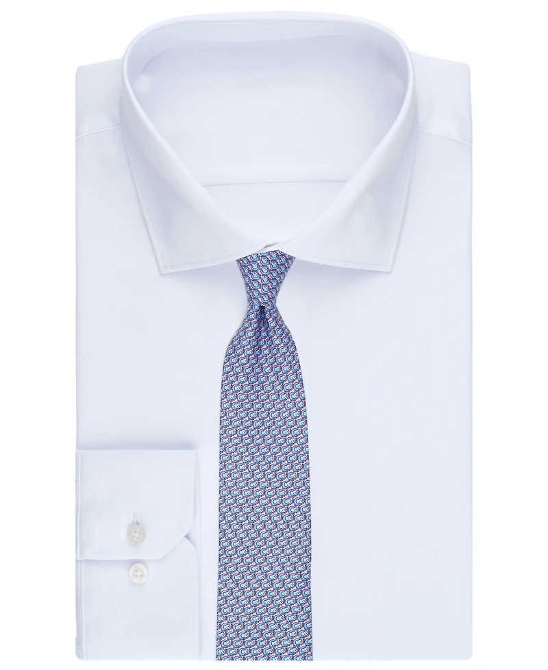 Club Room Men's Neat Pattern Silk Tie, Macy's Exclusive