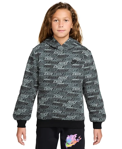 Nike Boys' 8-18 Sportswear Club Fleece Pull-On Hoodie